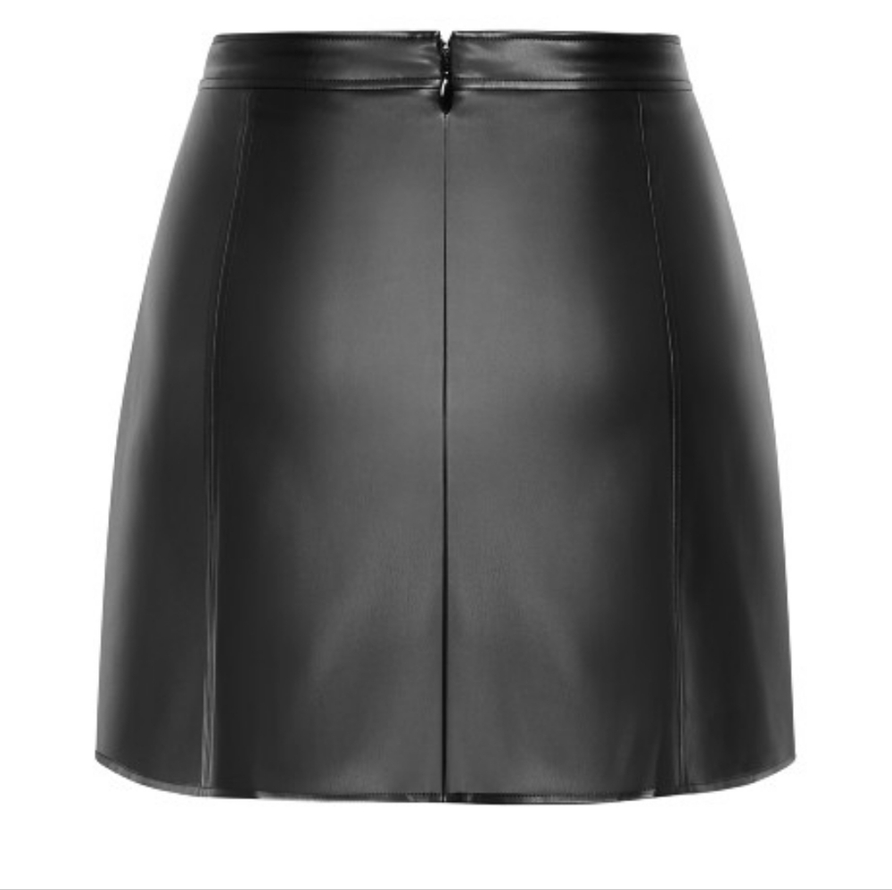 CITY CHIC NWT Lanie Fitted Faux Leather Pleather Skirt - Picture 3 of 15